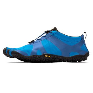 Vibram V-Alpha Blue/Black Mens Trail Shoes | India-625794